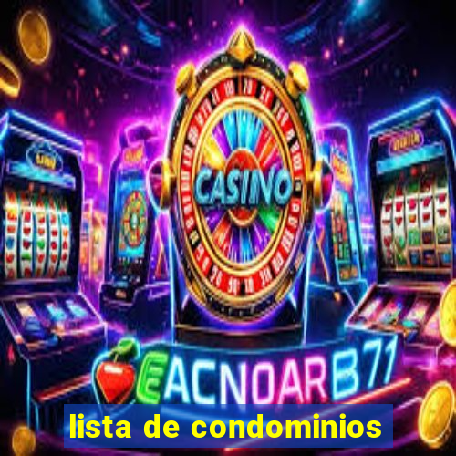 lista de condominios